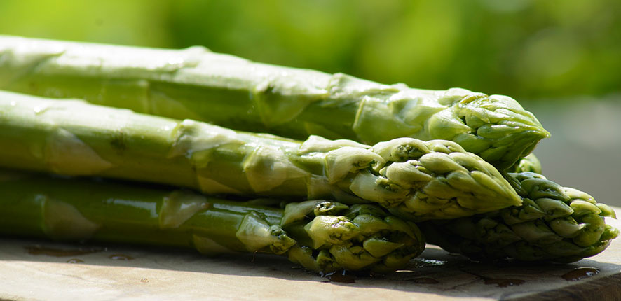 Grilled asparagus