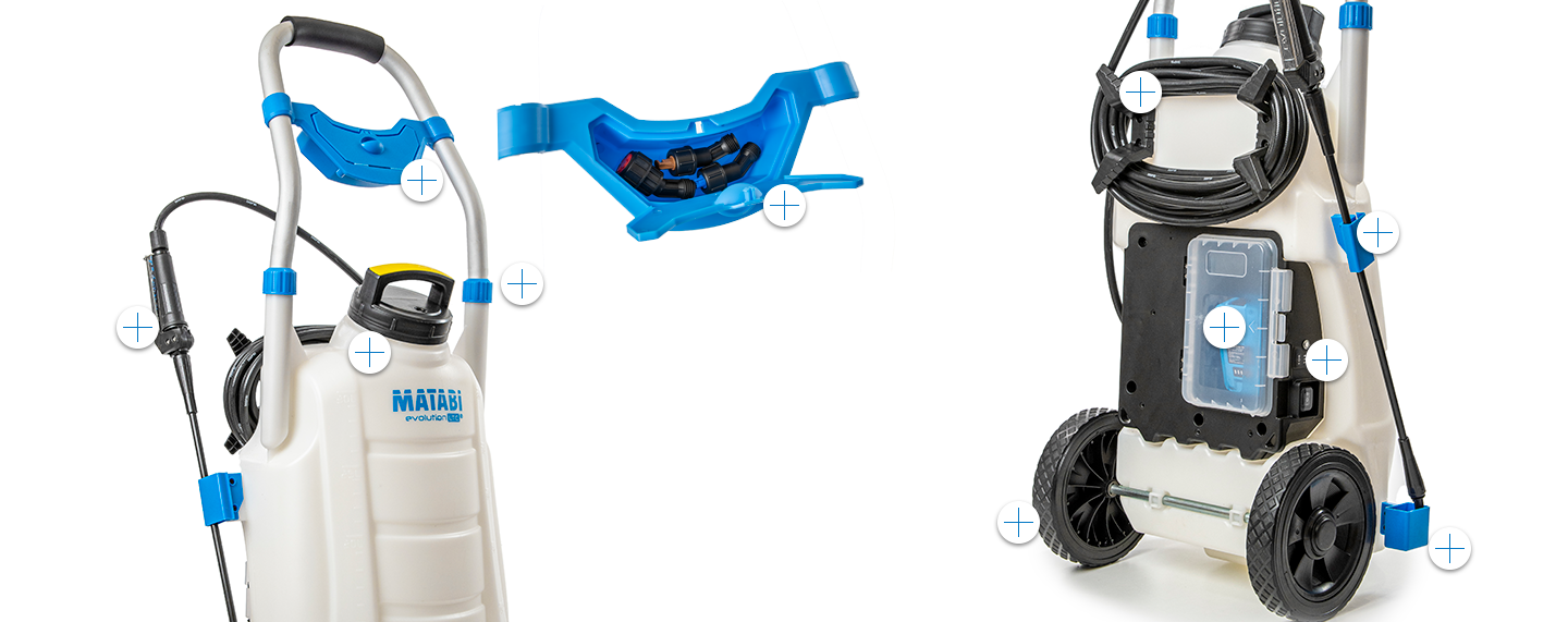 Matabi Evolution 3-Gallon Professional Backpack Sprayer – Commercial Grade, Blue